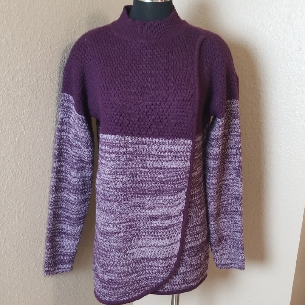 Jason Maxwell Faux Turtleneck Wrap Sweater